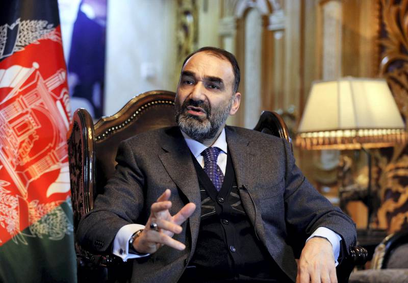 Atta Mohammad Noor, governor of the Balkh province, speaks during an interview in Kabul, Afghanistan January 25, 2017. Picture taken January 25, 2017. To match Interview AFGHANISTAN-POLITICS/ REUTERS/Mohammad Ismail      TPX IMAGES OF THE DAY - RC17F64288C0