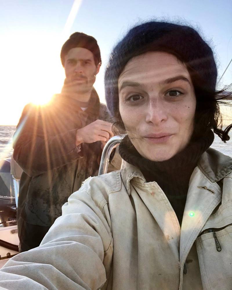 Jenny Slate and fiance Ben Shattuck welcomed baby Ida Lupine in December 2020, but announced her arrival in February. Instagram /  Ben Shattuck