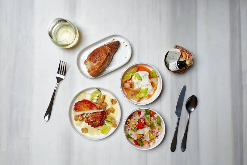 Meals are designed by the team behind popular New York restaurant Charlie Bird.