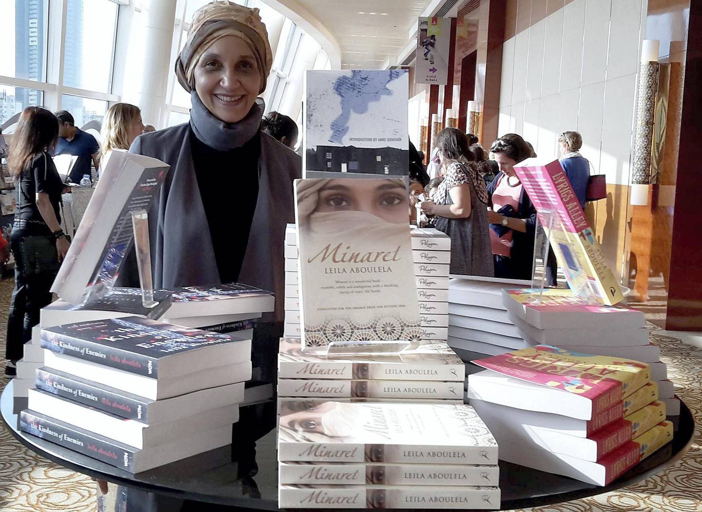 Leila Aboulela at the Emirates Literature Festival in 2017: 'When I first started to write, I was in a way writing for my mother-in-law as my audience,' she says. Courtesy Leila Aboulela