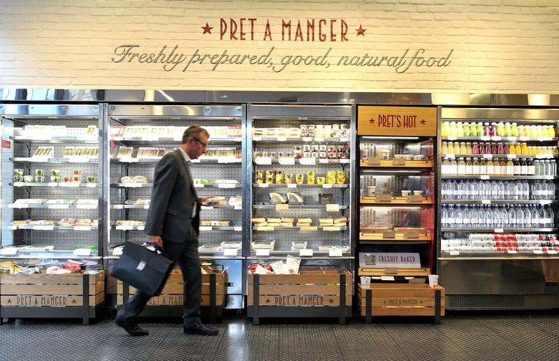 Pret A Manger, which opened in London in 1986, offers coffee, sandwiches, salads and wraps, and has expanded globally with 550 shops in cities such as Dubai and Hong Kong. Photo: A