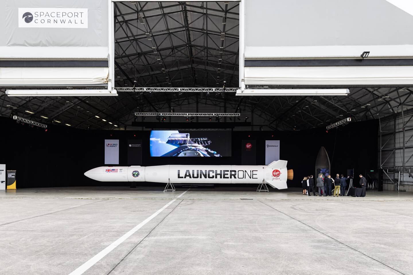 A Launcher 1 model at Spaceport Cornwall. Photo: Halo