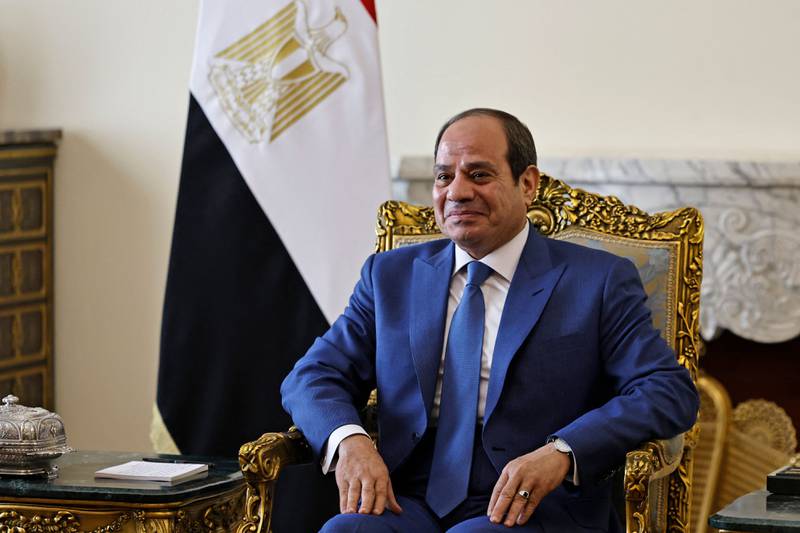 Egyptian President Abdel Fattah El Sisi. AFP