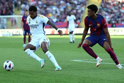 Looked out of his depth in the striker's role. Easily martialled by Barca's back line. AFP