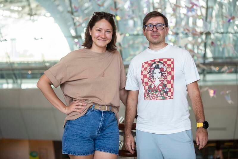 Irina Tsyplakova and Evgenili Gusarov visited the site on Saturday. 