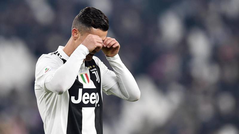 Ronaldo failed to add to his tally of 16 goals for the season for Juventus on Monday. EPA