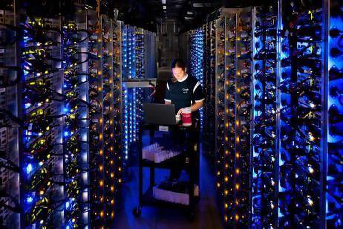 The Google data centre in Oregon, where the internet giant stores emails, photos, video and other information shared by its millions of users. AP