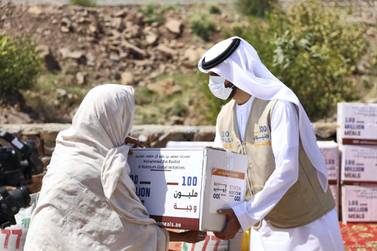 The 100 Million Meals campaign concluded with enough funds raised to provide 216 million meals across the world. Photos: UAE Government Media Office