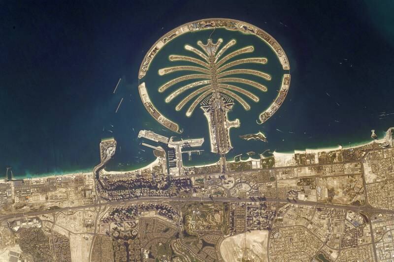 Dubai's coastline is favourite with astronauts in space. Photo: Thomas Pesquet