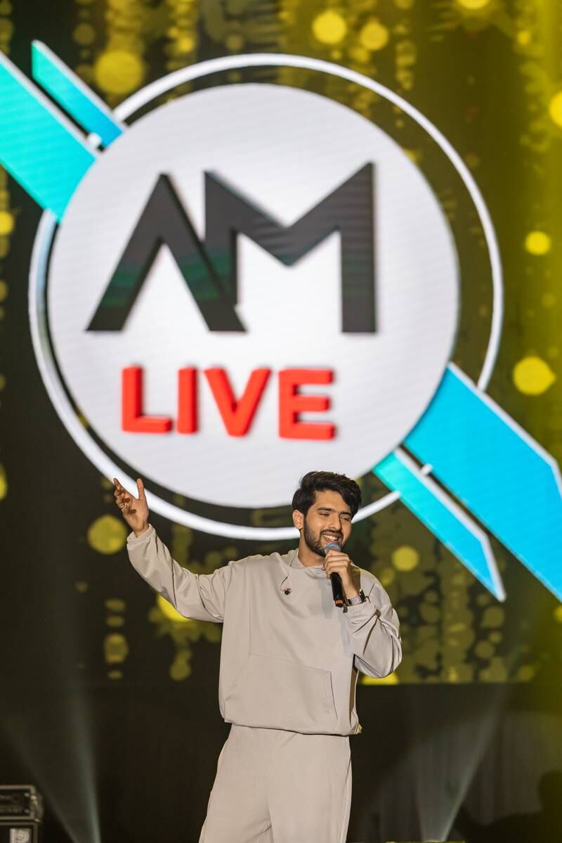 Indian singer Armaan Malik performs in the DEC Arena at Expo 2020 Dubai. Photo: Expo 2020 Dubai