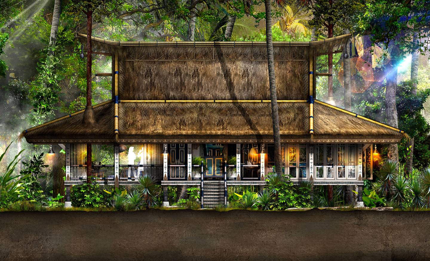 Design studio Bensley has designed three potential eco-resorts for the reserve. Photo: Sotheby's Concierge Auctions