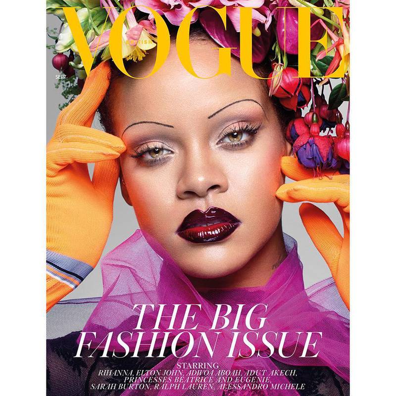 Rihanna on the September issue of British Vogue 