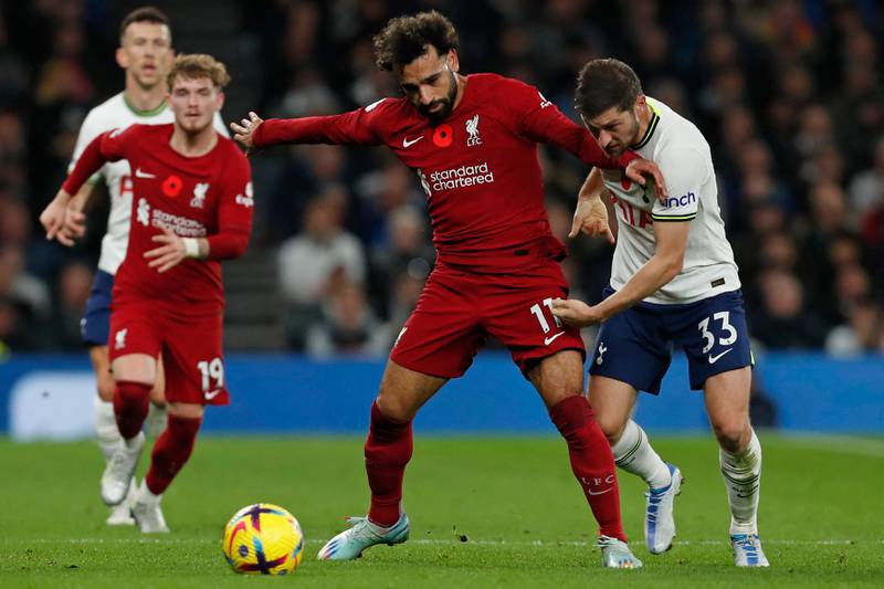 Ben Davies - 4. The Welshman did not enjoy playing against Salah. He was prone to errors throughout the game. AFP