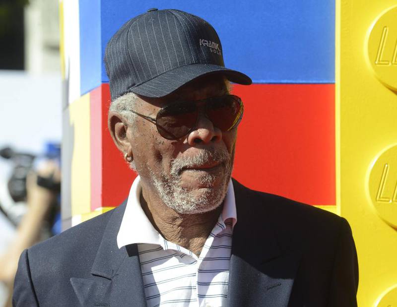 Cast member Morgan Freeman attends the premiere of the film The Lego Movie in Los Angeles on February 1, 2014. Phil McCarten / Reuters