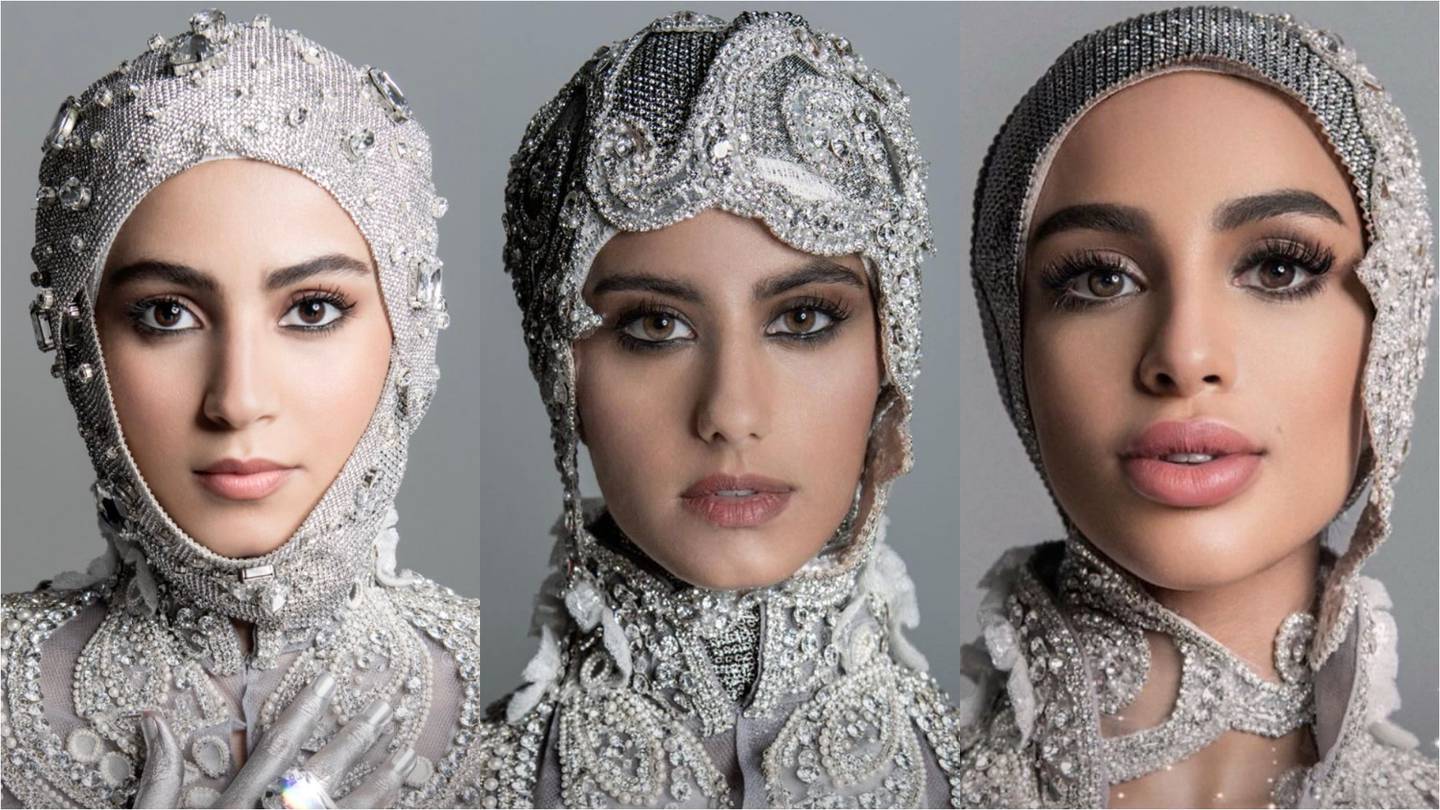 Emirati models Marwa Al Hashemi, Ameera Alawadhi and Reem are among the finalists for the first Miss Universe UAE pageant. Photo: Miss Universe UAE