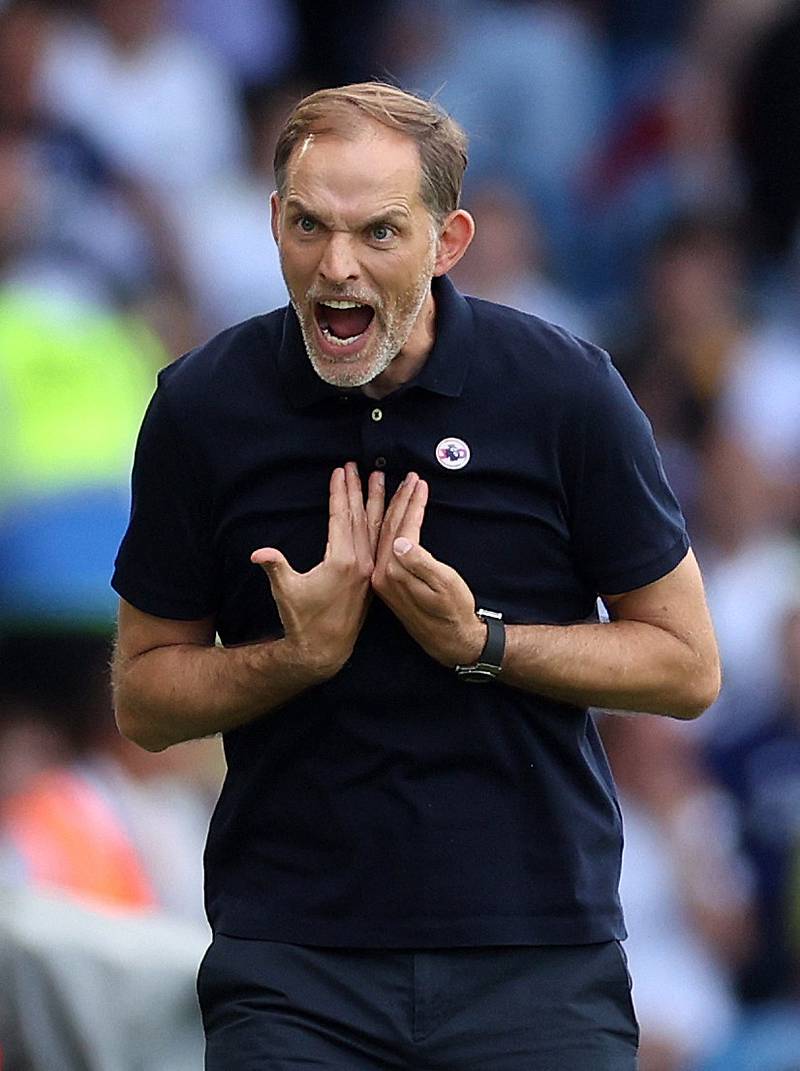 Chelsea manager Thomas Tuchel is not impressed. Action Images