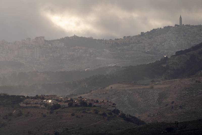 The occupied West Bank was hit by heavy rain over the past 24 hours. AP