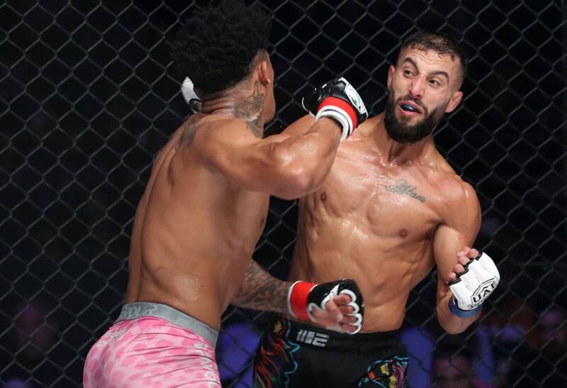 Ali Taleb takes on Vincius de Oliveira in the bantamweight title fight at UAE Warriors 30. 