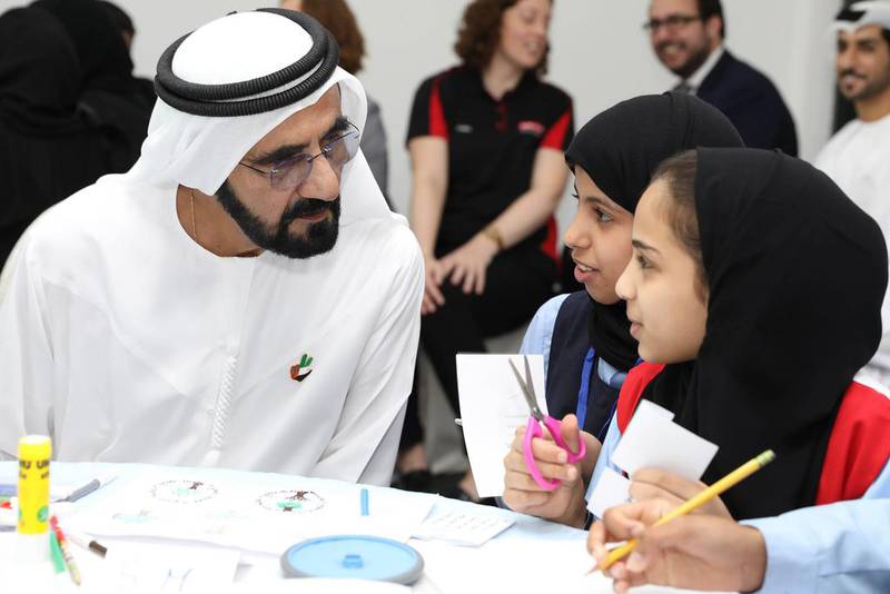 Sheikh Mohammed stressed the importance of co-ordination and interaction between the public and private sectors to pursue development and attract the largest number of creative minds who have innovative ideas. Wam