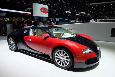 The very first Bugatti Veyron produced recently sold for US$1.8million (Dh6.6m) in the United States. Courtesy Newspress