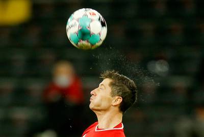 Bayern Munich's Robert Lewandowski during his team's Bundesliga victory over Borussia Dortmund at Signal Iduna Park on Saturday, November 7. Reuters