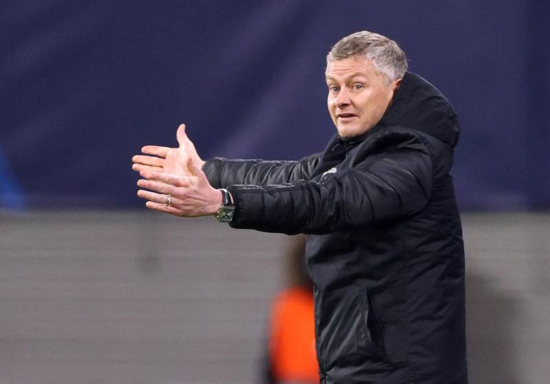 Solskjaer urges more from his team. PA