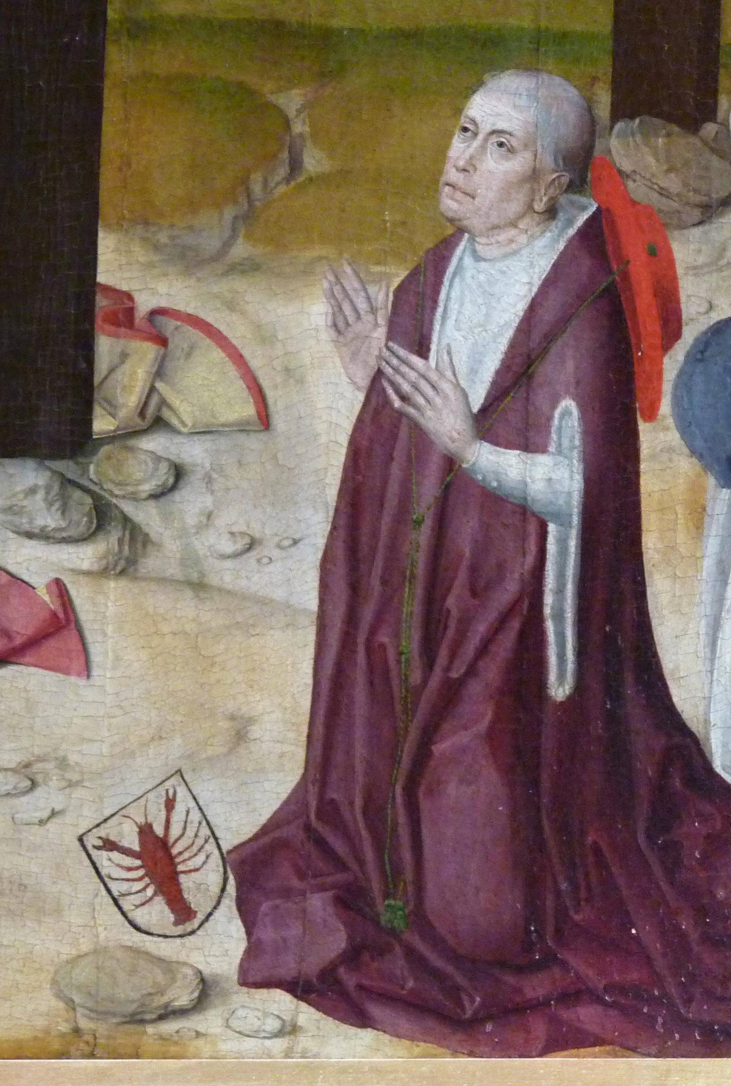 Nicholas of Cusa. Detail of the altar in the chapel of the St Nicholas Hospital, c. 1480. Found in the collection of Cusanusstift, Bernkastel-Kues. Artist :  Master of the Life of the Virgin (active 1463-1490). (Photo by Fine Art Images/Heritage Images/Getty Images)