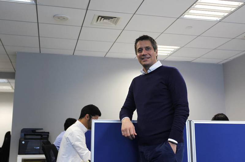 Dany Farha, the chief executive of Beco Capital, has been involved in some of the UAE’s most notable start-ups, culminating in bayt.com. Jeffrey E Biteng / The National