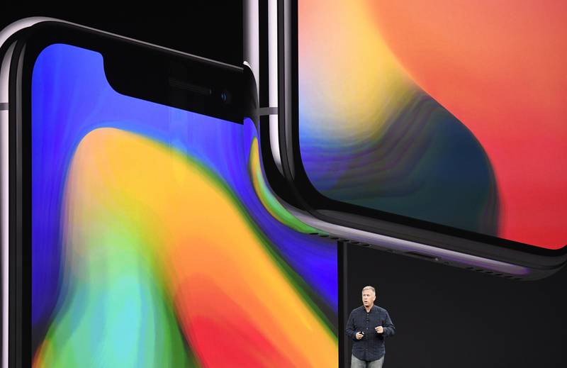 Phil Schiller, senior vice president of worldwide marketing at Apple Inc., speaks about the iPhone X. David Paul Morris / Bloomberg