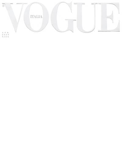 The Italian edition of 'Vogue' unveiled a completely white cover this week, as a message of 'purity, strength, respect and hope'. Vogue Italia / Instagram