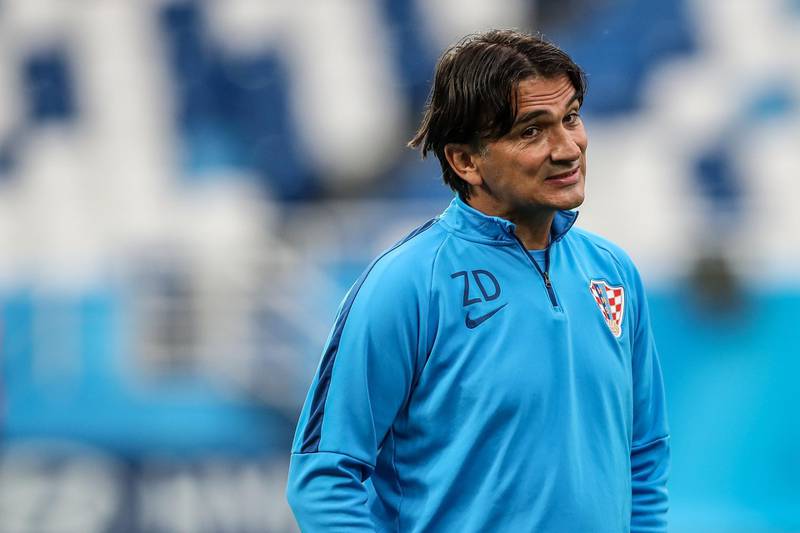 epa06811183 Croatian coach Zlatko Dalic during a training session of the Croatian team at the Kaliningrad Stadium in Kaliningrad, Russia, 15 June 2018. Croatia will face Nigeria in a group D match of the FIFA World Cup 2018 on 16 June 2018  EPA/MARTIN DIVISEK   EDITORIAL USE ONLY