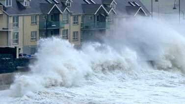Waves at high tide in Tramore, County Waterford, Ireland. AP