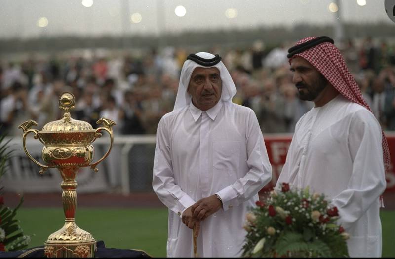 The presentation ceremony after the Dubai World Cup at Nad Al Sheba. Getty Images