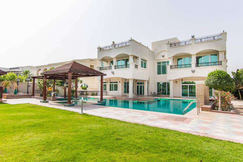 A square foot in Emirates Hills costs 243 per cent more to buy than the median asking price in Jumeirah Village Circle, according to Propertyfinder. Courtesy: Luxhabitat