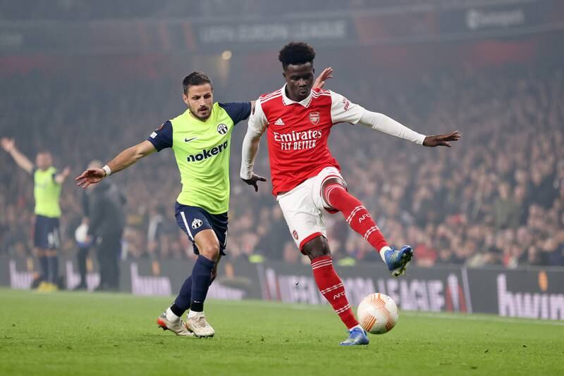 SUBS: Bukayo Saka (On for Jesus 63’) 6: No real chance to add to his five goals this season but pace always gives Arsenal an attacking option. Getty