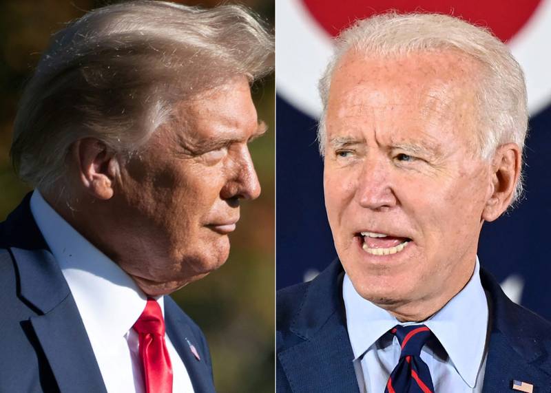 A recent poll gave Joe Biden a three-point lead over Donald Trump if the 2024 election were to be held today. AFP