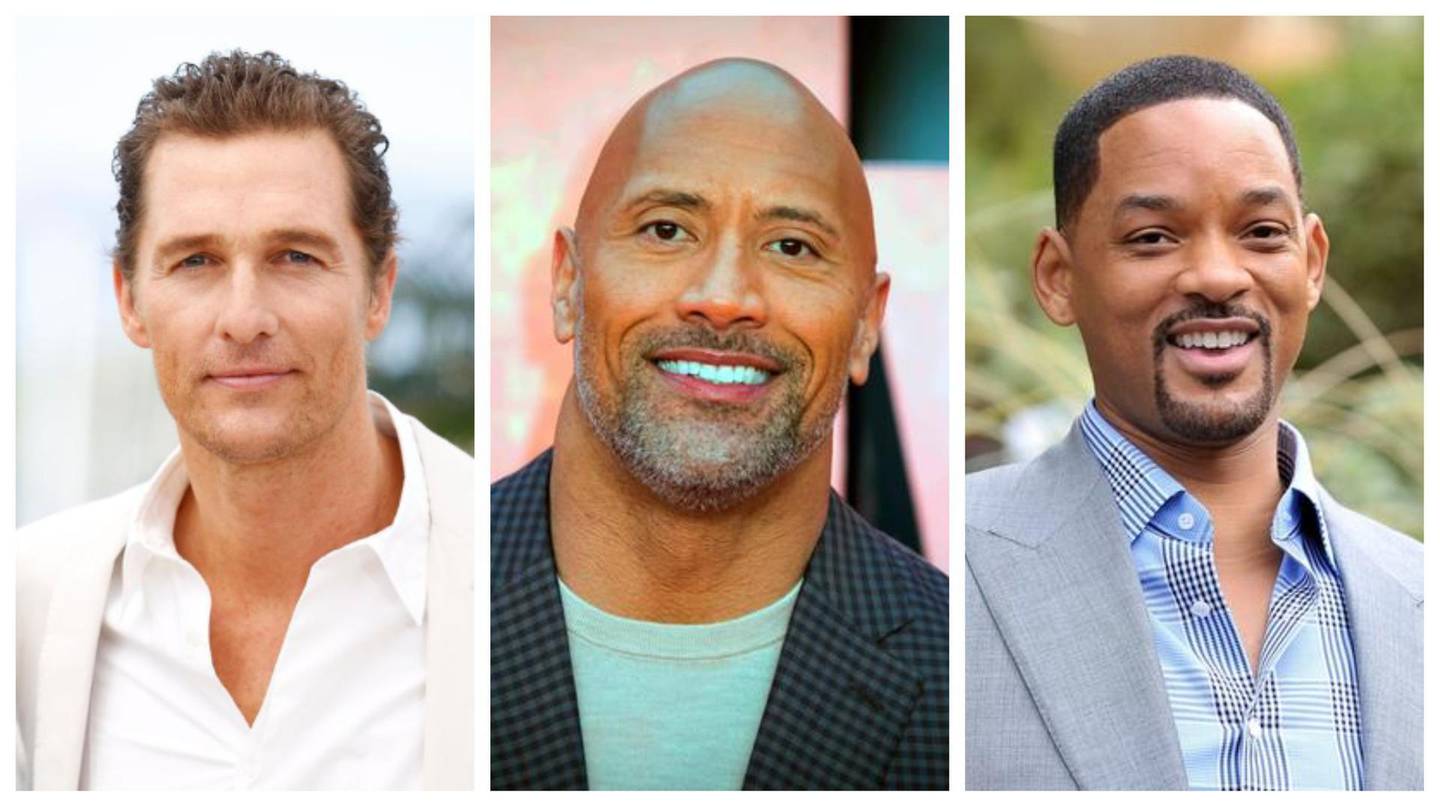 Matthew McConaughey Dwayne Johnson and Will Smith have all publicly discussed their political aspirations. Getty; AP