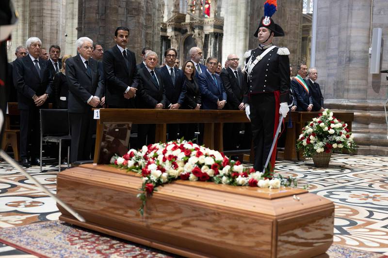 Middle East leaders attend Silvio Berlusconi's funeral