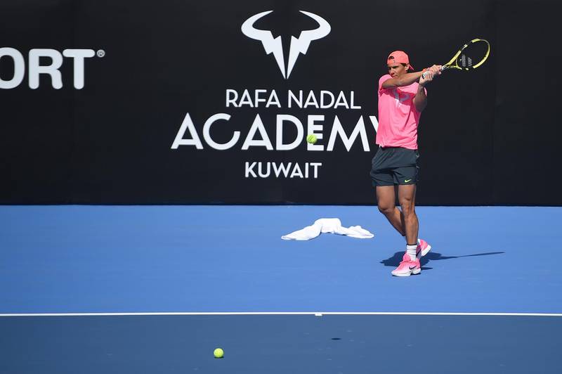 Rafael Nadal inaugurated his tennis academy in Kuwait this week. Corinne Dubreuil