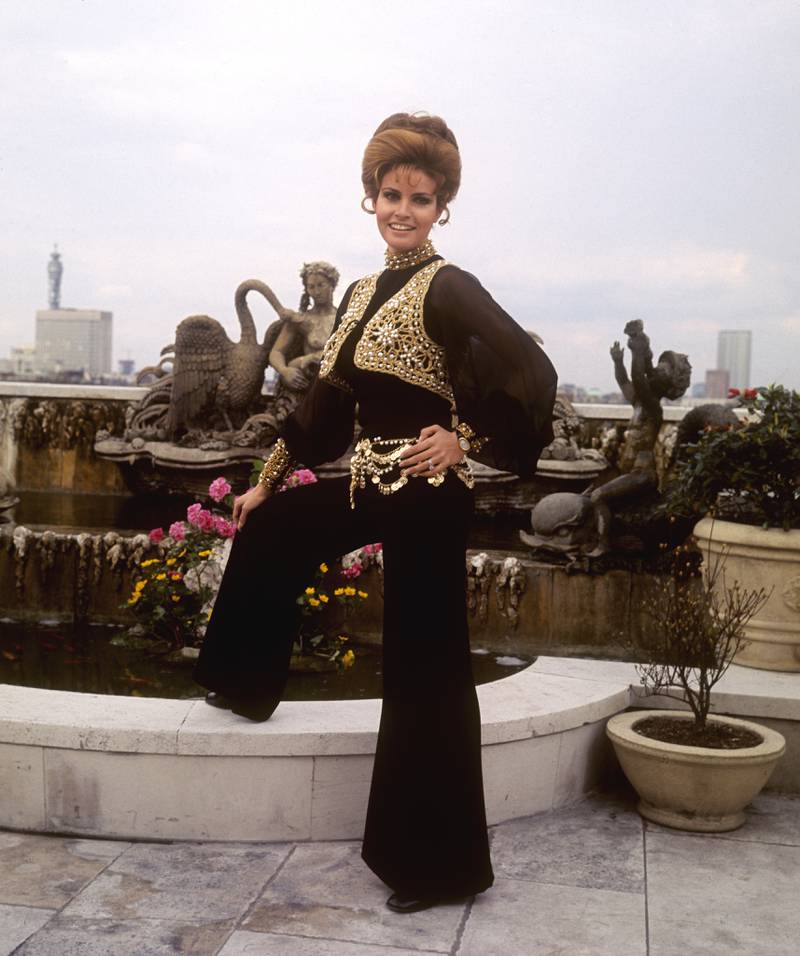 Welch on the roof of London's Dorchester Hotel in 1969. PA