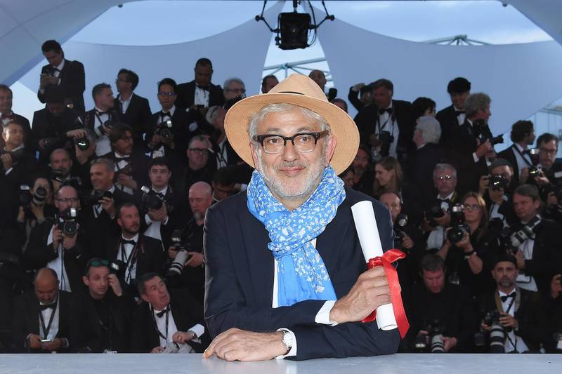 Elia Suleiman, winner of the Special Mention award for his film "It Must Be Heaven" poses at the winner photocall during the 72nd annual Cannes Film Festival on May 25, 2019 in Cannes, France. Getty Images