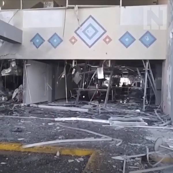 Aftermath of explosions at Yemen's Aden airport