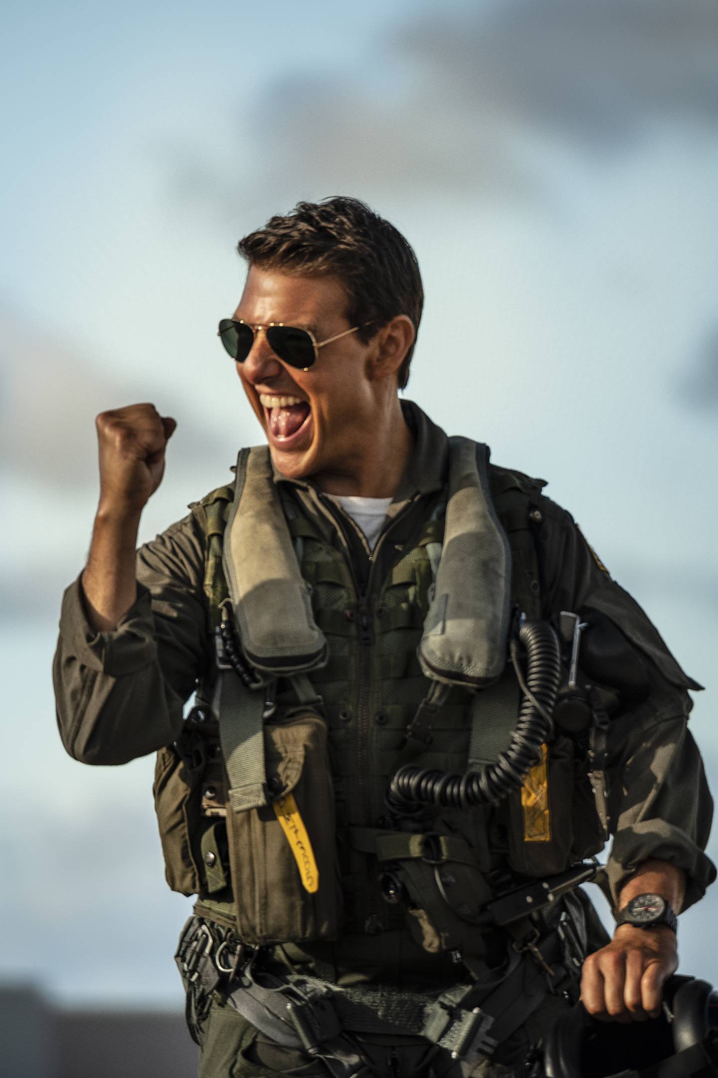 Tom Cruise wiederholte seine Rolle als Captain Pete „Maverick“ Mitchell in „Top Gun“.  Foto: Paramount Pictures