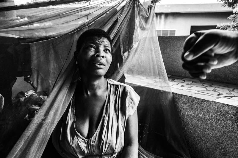 An image from Valerio Bispuri's 'Nelle stanze della mente' series, of people at a mental healthcare centre in Benin. Photo: Valerio Bispuri
