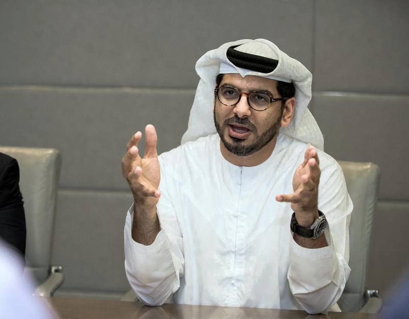 Abu Dhabi, UAE,  April 16, 2018.  Talal al Dhiyebi, CEO of Aldar Properties.Victor Besa / The NationalBusinessReporter:  Sarah Townsend