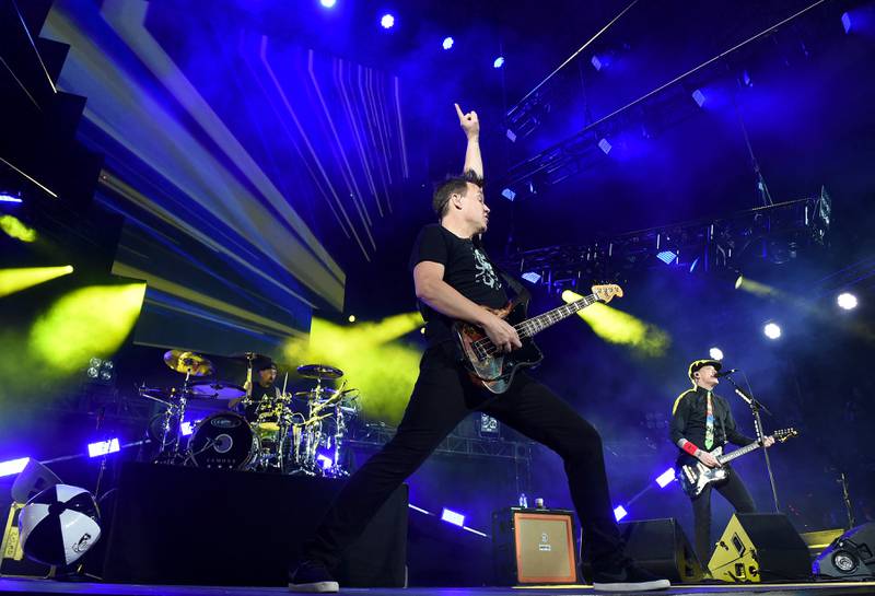 The band perform onstage at KROQ Weenie Roast 2016 at Irvine Meadows Amphitheatre in May 2016 in Irvine, California. Getty