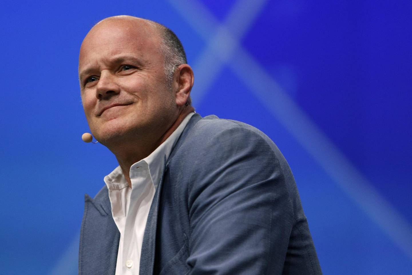 Mike Novogratz, founder and chief executive officer of Galaxy Investment Partners LLC, smiles during the Skybridge Alternatives (SALT) conference in Las Vegas, Nevada, U.S., on Wednesday, May 8, 2019. SALT brings together investors, policy experts, politicians and business leaders to network and share ideas to unlock growth opportunities in finance, economics, entrepreneurship, public policy, technology and philanthropy. Photographer: Joe Buglewicz/Bloomberg