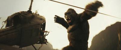 The oversized monster in Kong: Skull Island. Warner Bros Pictures via AP
