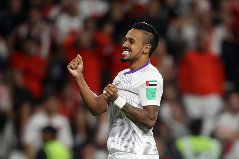 Caio of Al Ain celebrates following his sides victory. Getty Images