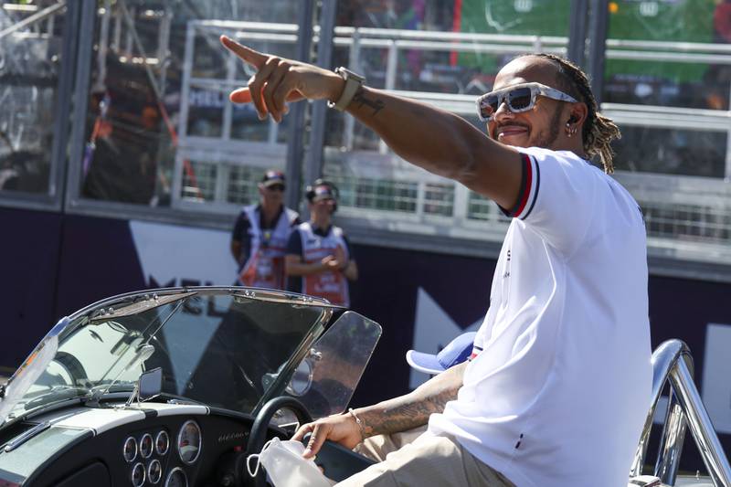 Mercedes driver Lewis Hamilton is part of a consortium bidding for Chelsea's takeover. AP